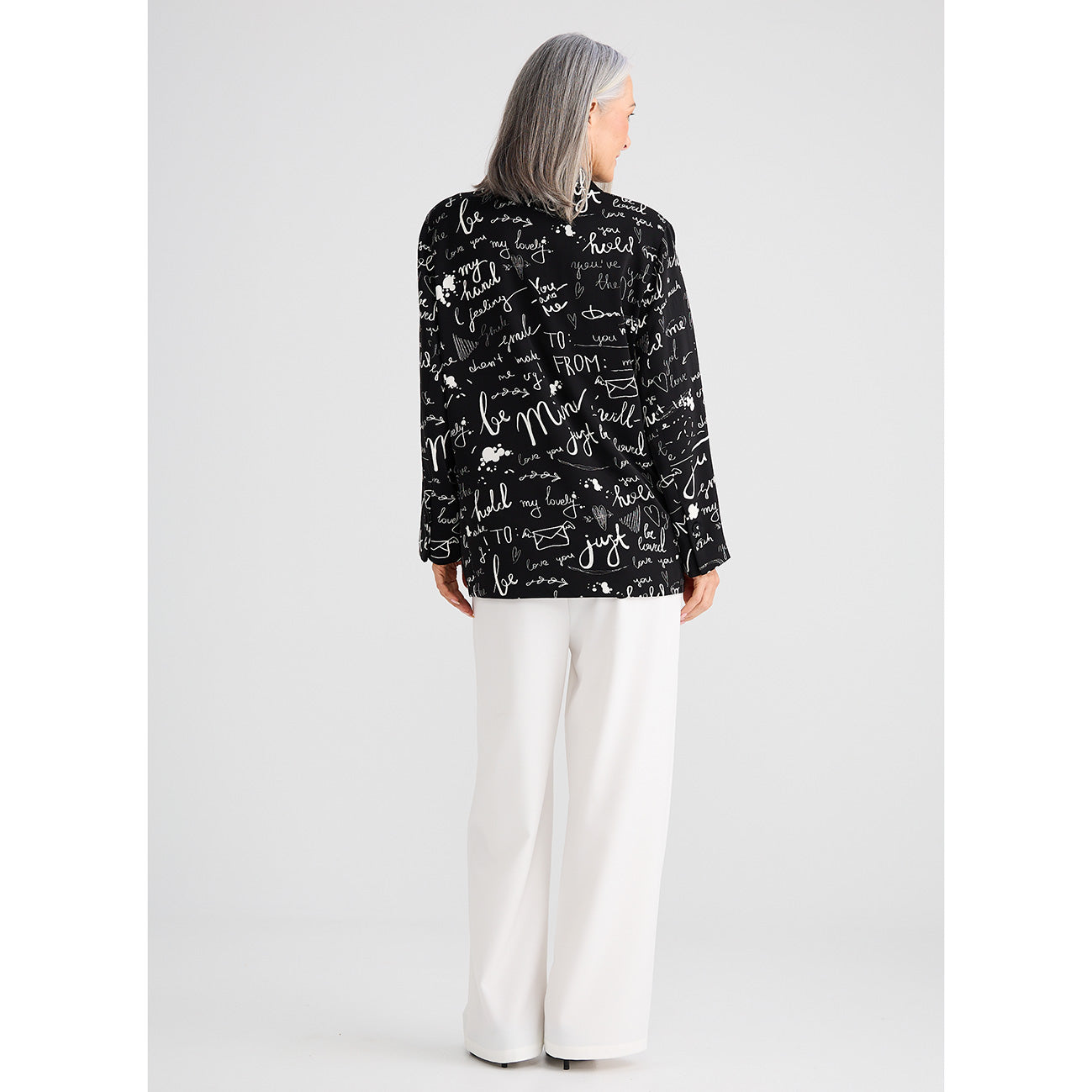 Astrid Blazer Amour Print