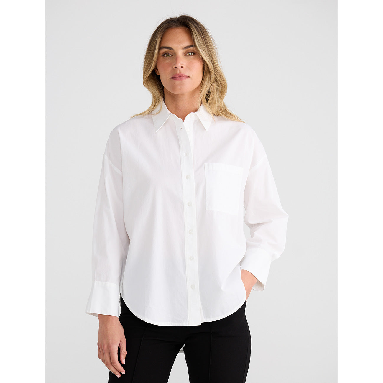 Thea Shirt White Hearts