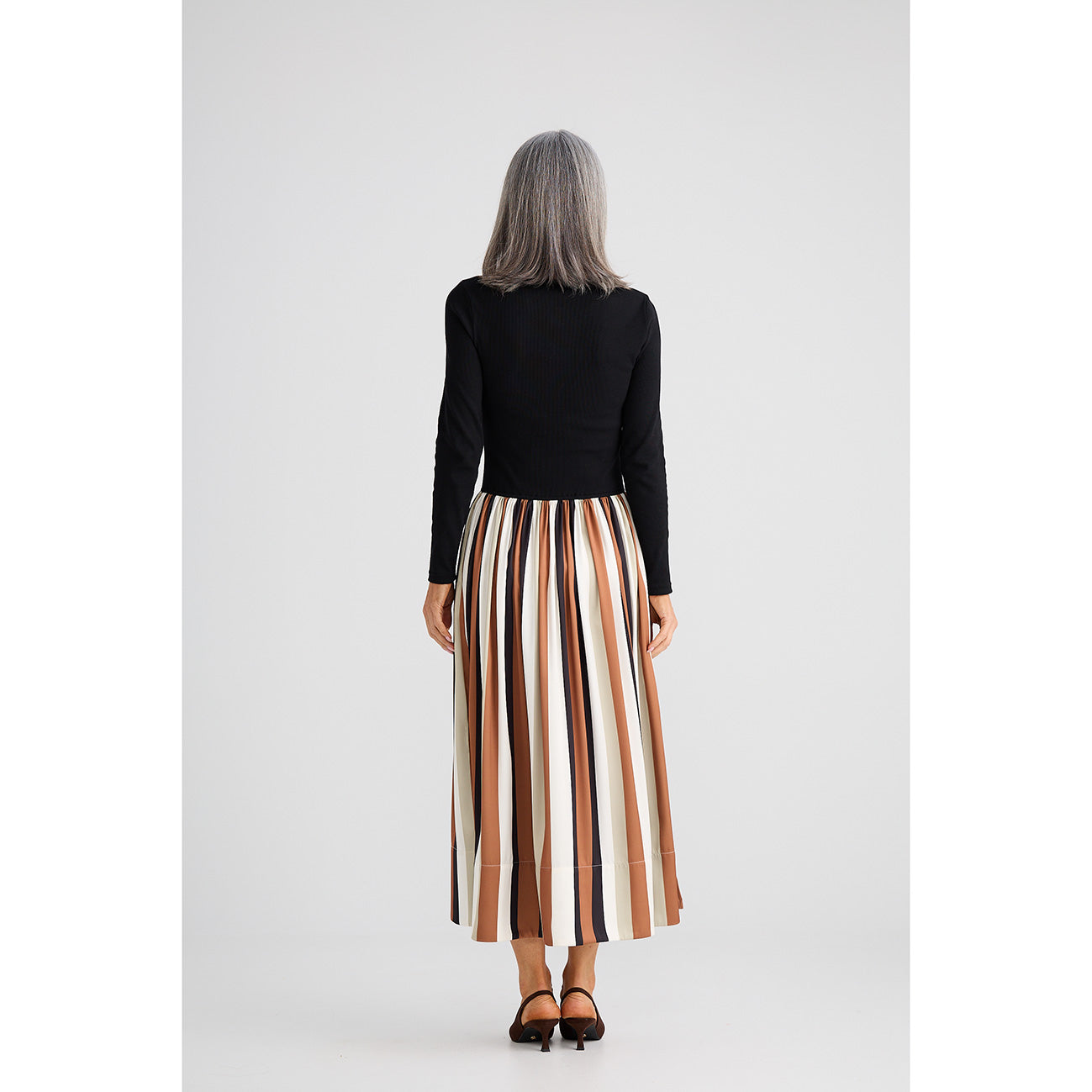 Daphne Dress Oakley Stripe