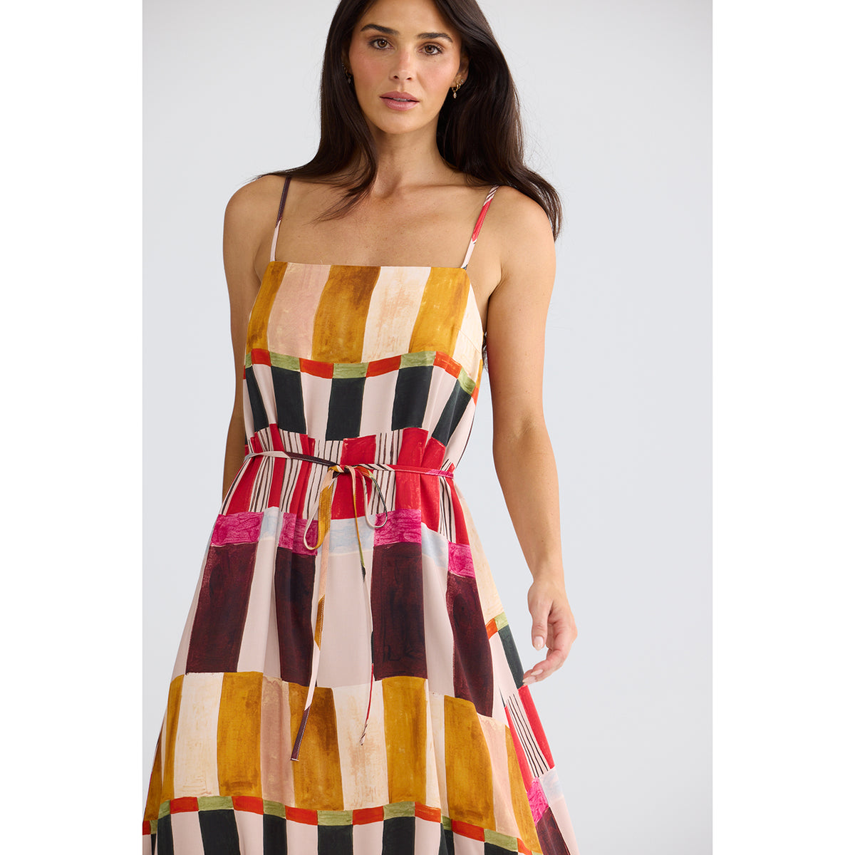 Elsbeth Maxi Dress Painterly Geo