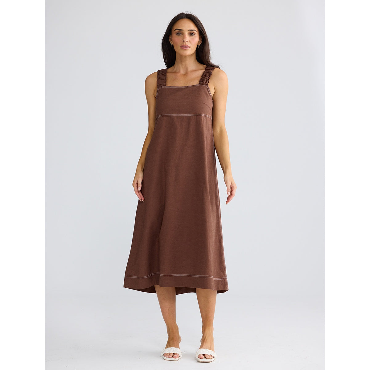 Megan Dress Coffee