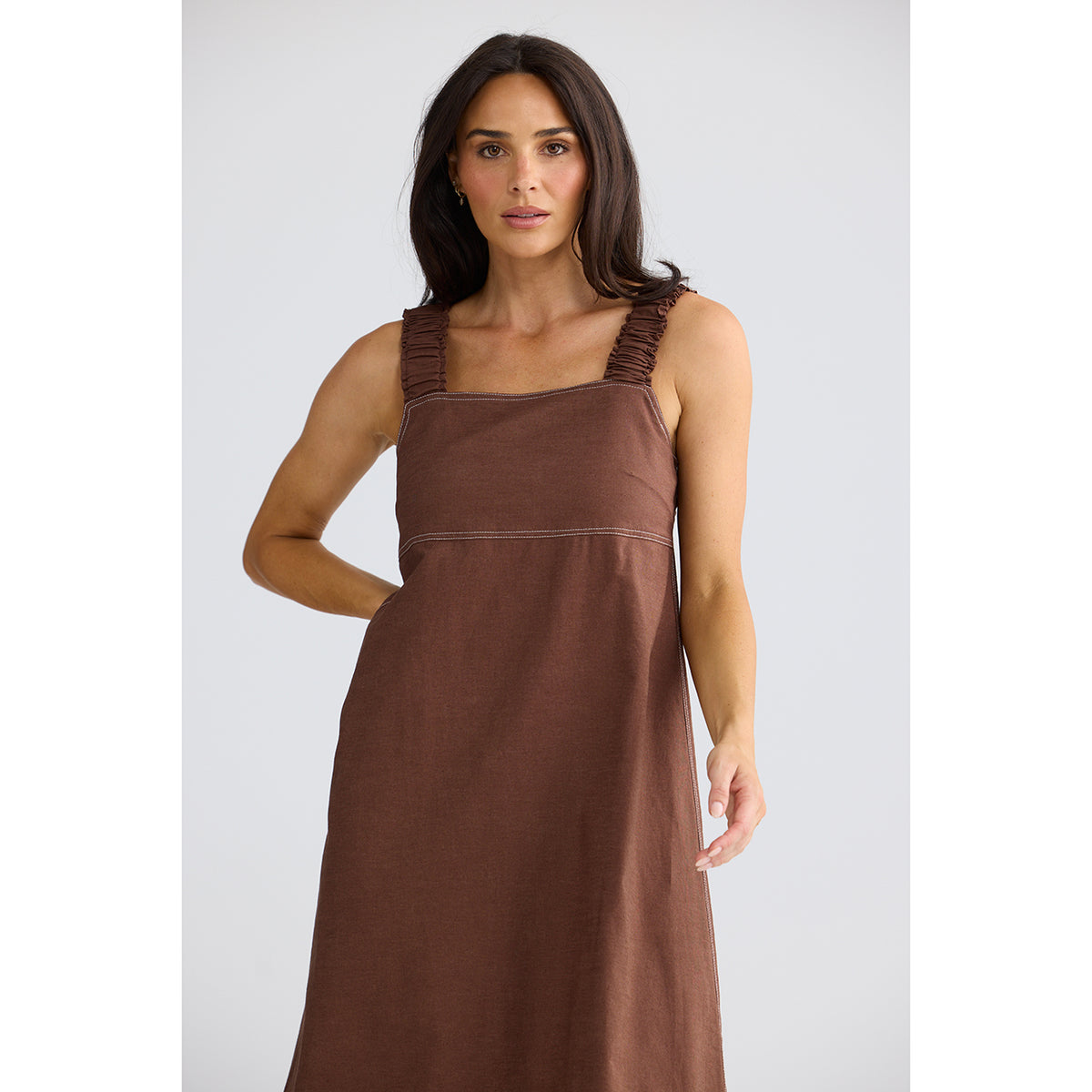Megan Dress Coffee