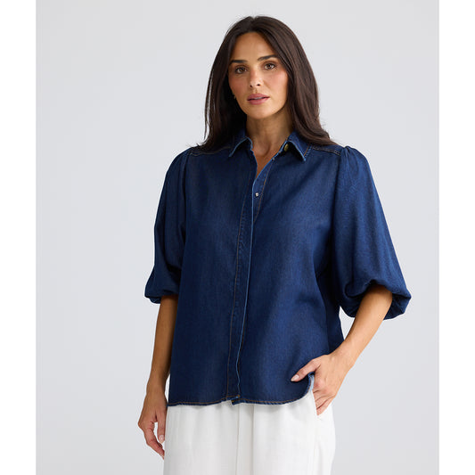 Zelda Blouse Indigo