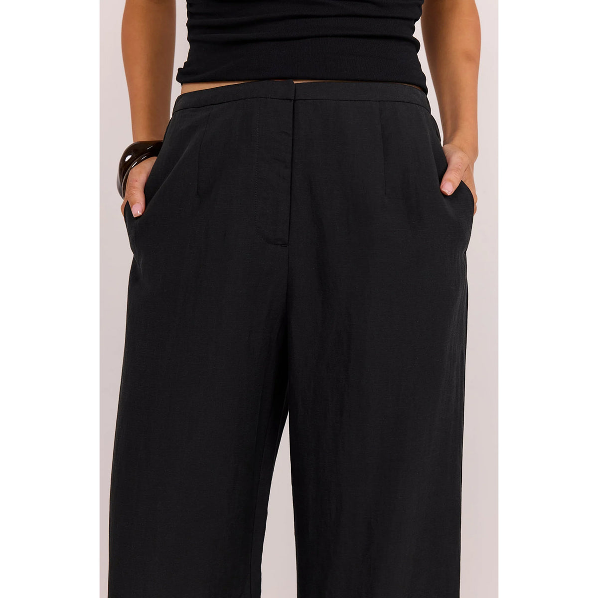 Charmed Pleat Front Wide Leg Pants