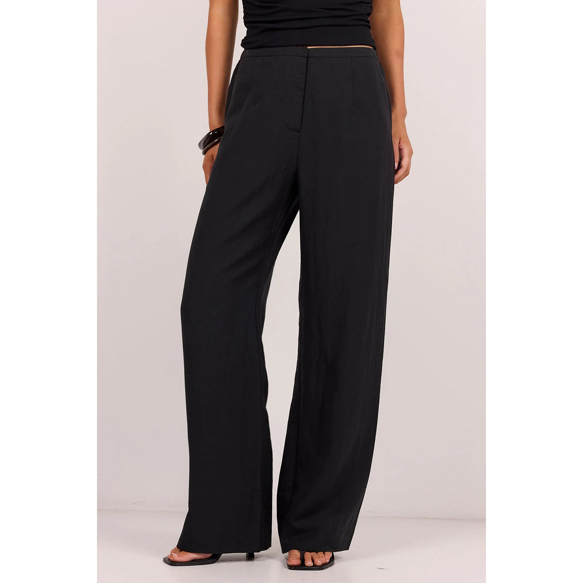 Charmed Pleat Front Wide Leg Pants