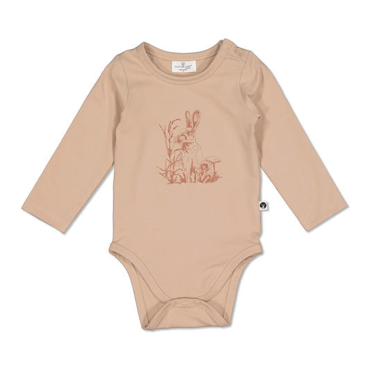 Baxter Long Sleeve Bodysuit Latte