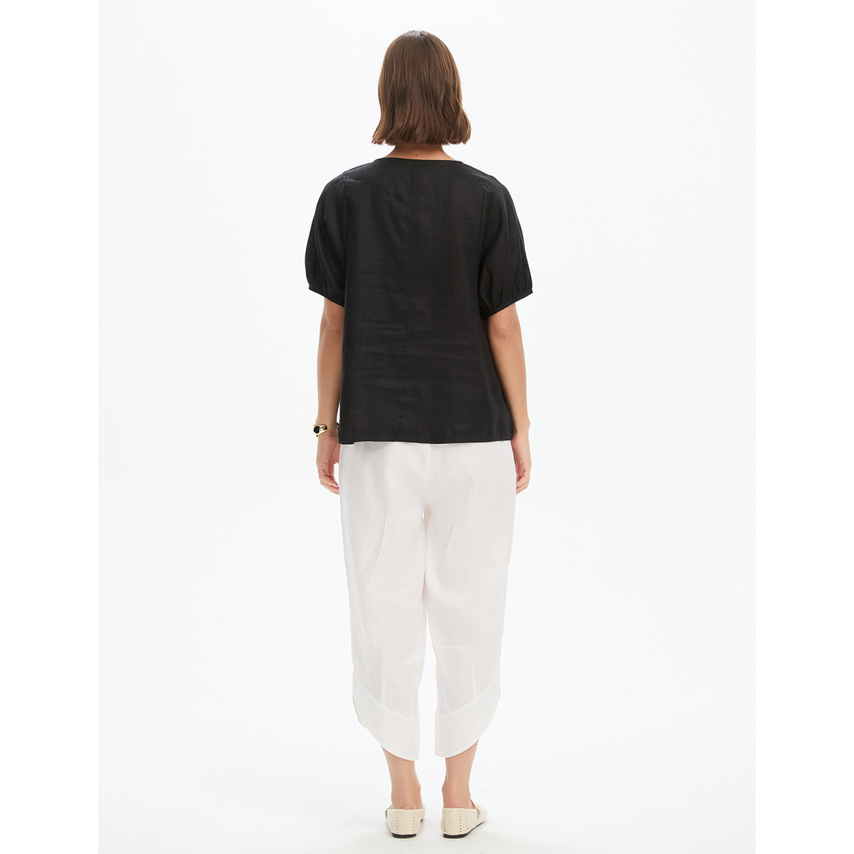 Bishop Sleeve Top Black