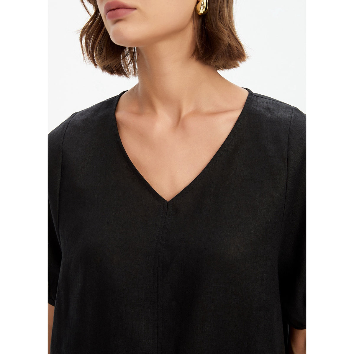 Bishop Sleeve Top Black
