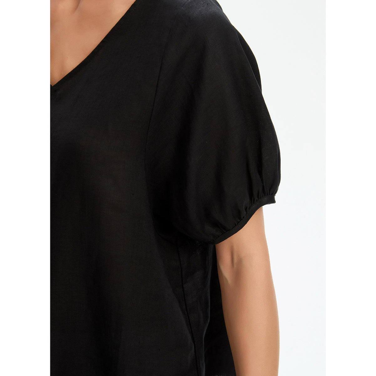Bishop Sleeve Top Black