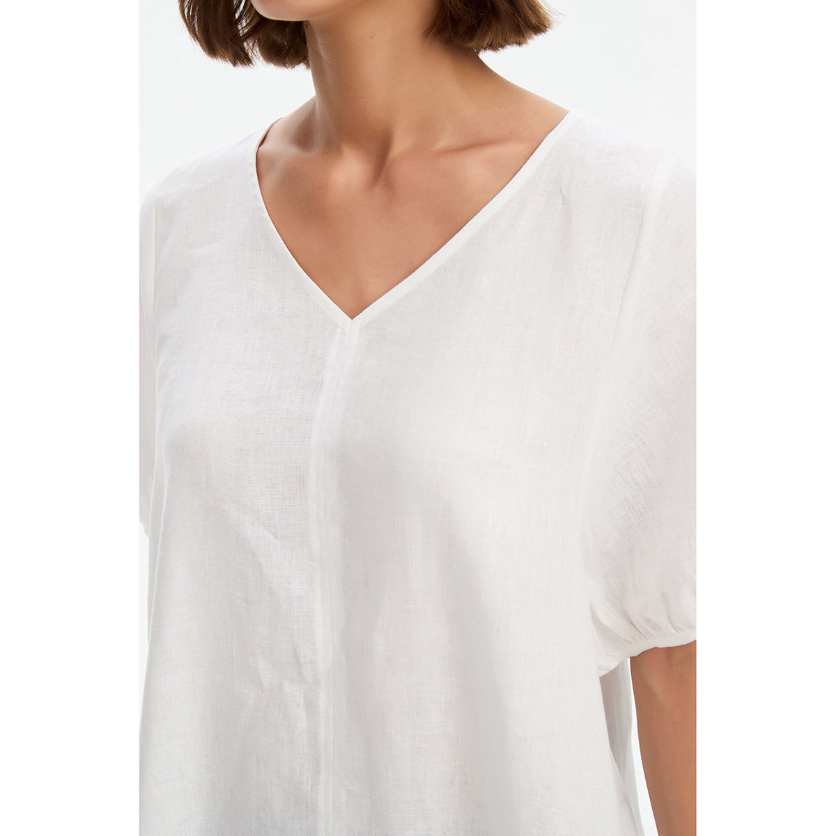 Bishop Sleeve Top White