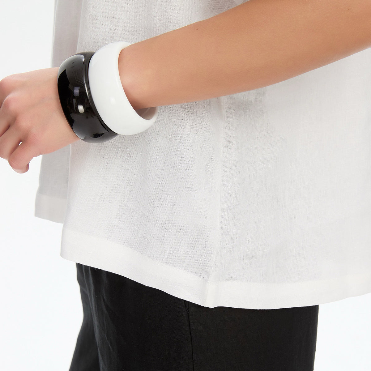 Bishop Sleeve Top White