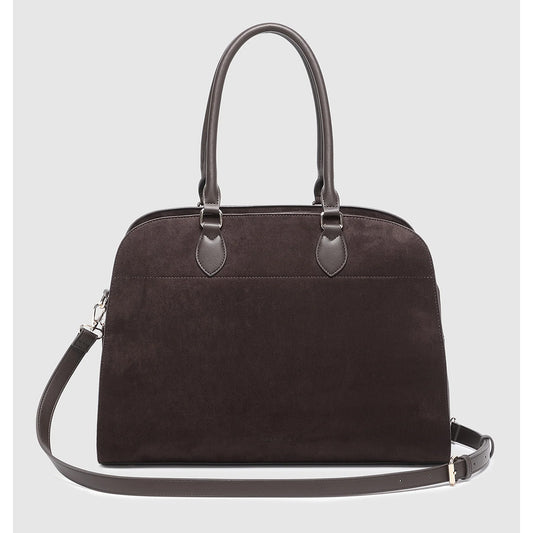Blaire Tote Bag - Chocolate Suedette