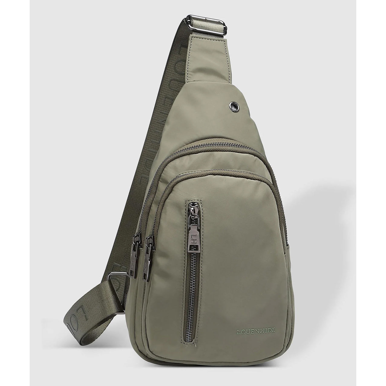 Louenhide Khaki Boyd Nylon Sling Bag