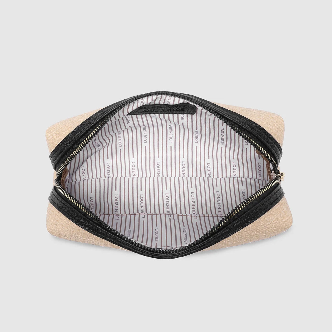 Brianna Make Bag Natural/Black