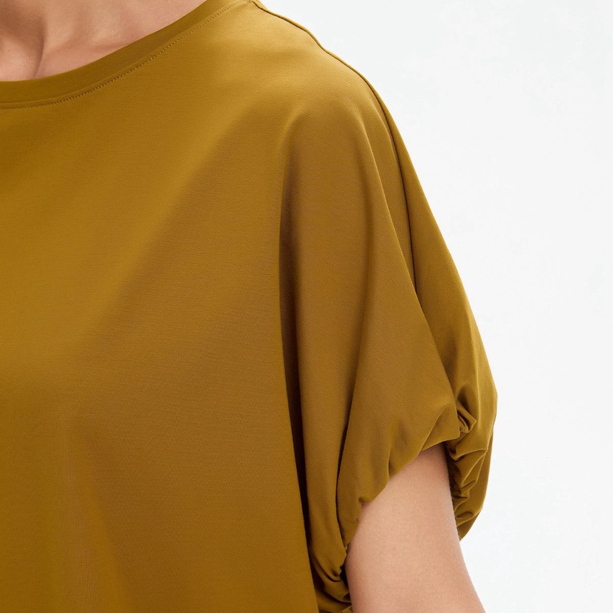 Bubble Sleeve Tee Deep Gold