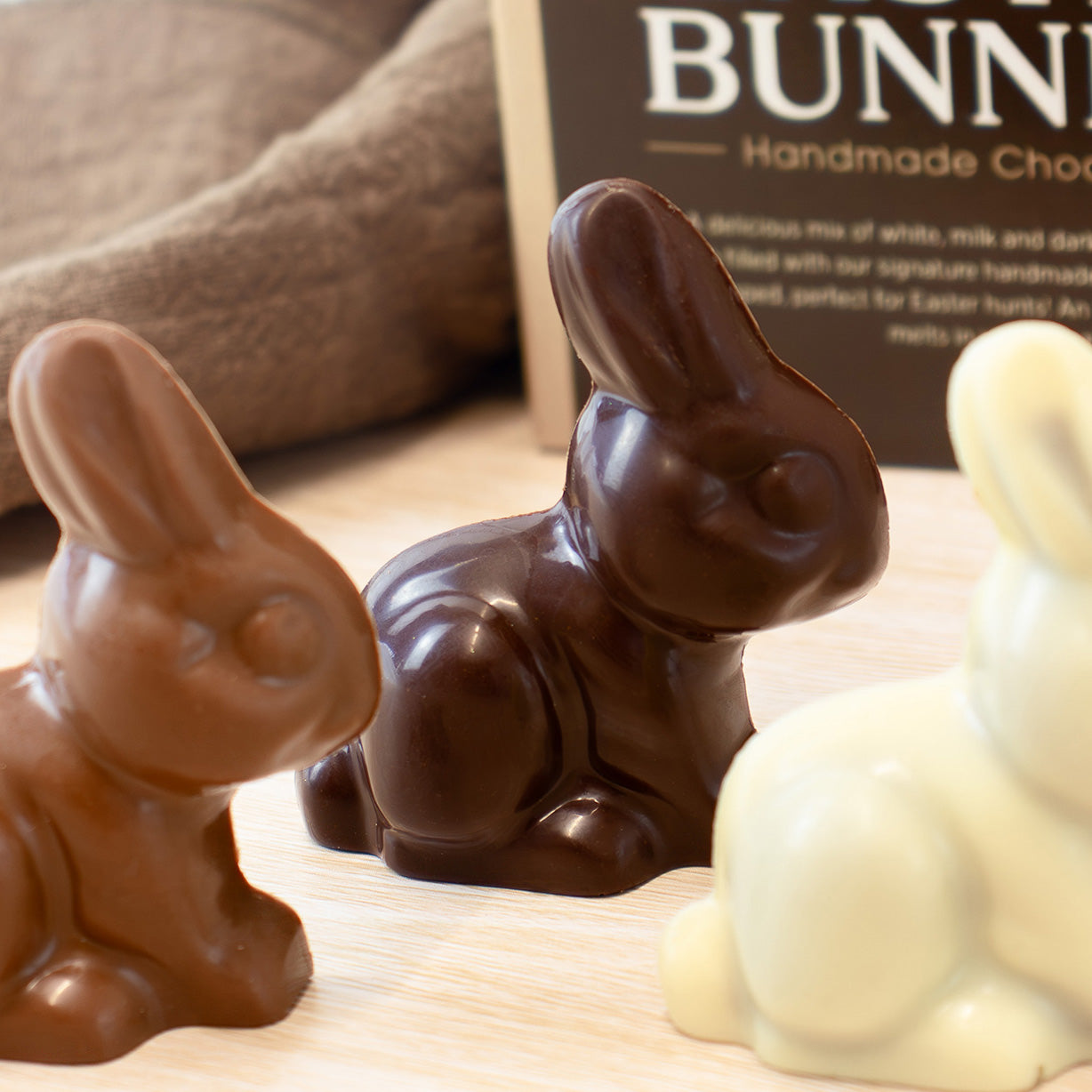 Artisan Chocolate Easter Caramel Bunnies
