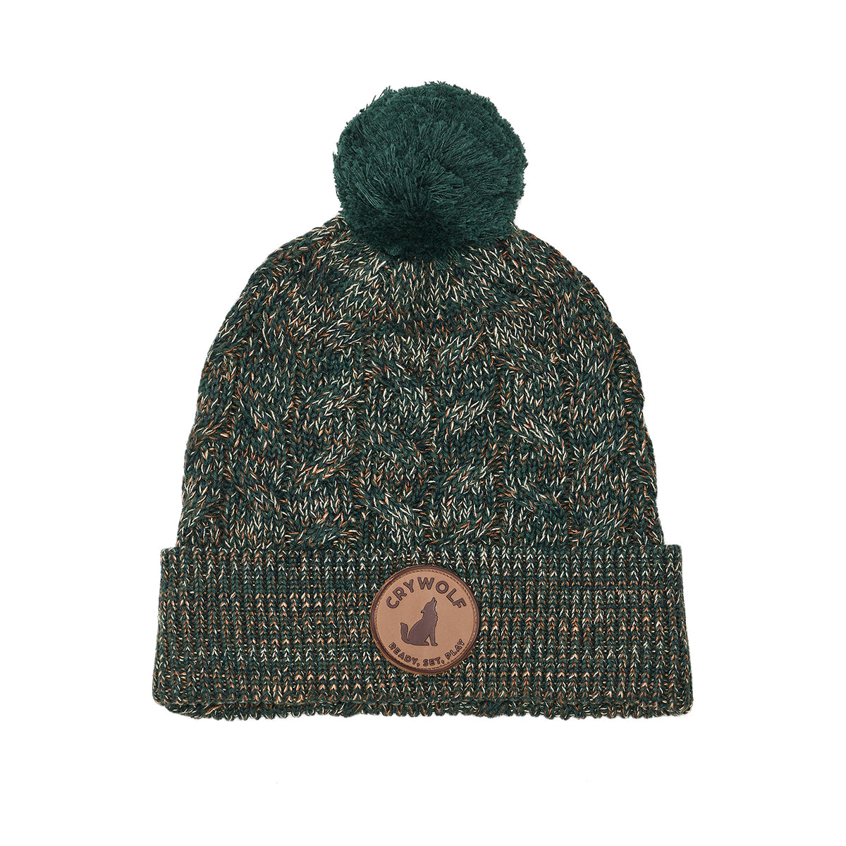 Crywolf Pom Pom Beanie Forest Speckle