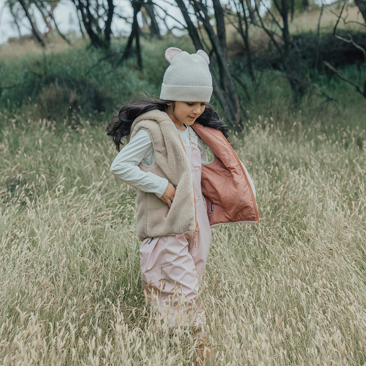 Wolf Ears Beanie - Dusty Pink