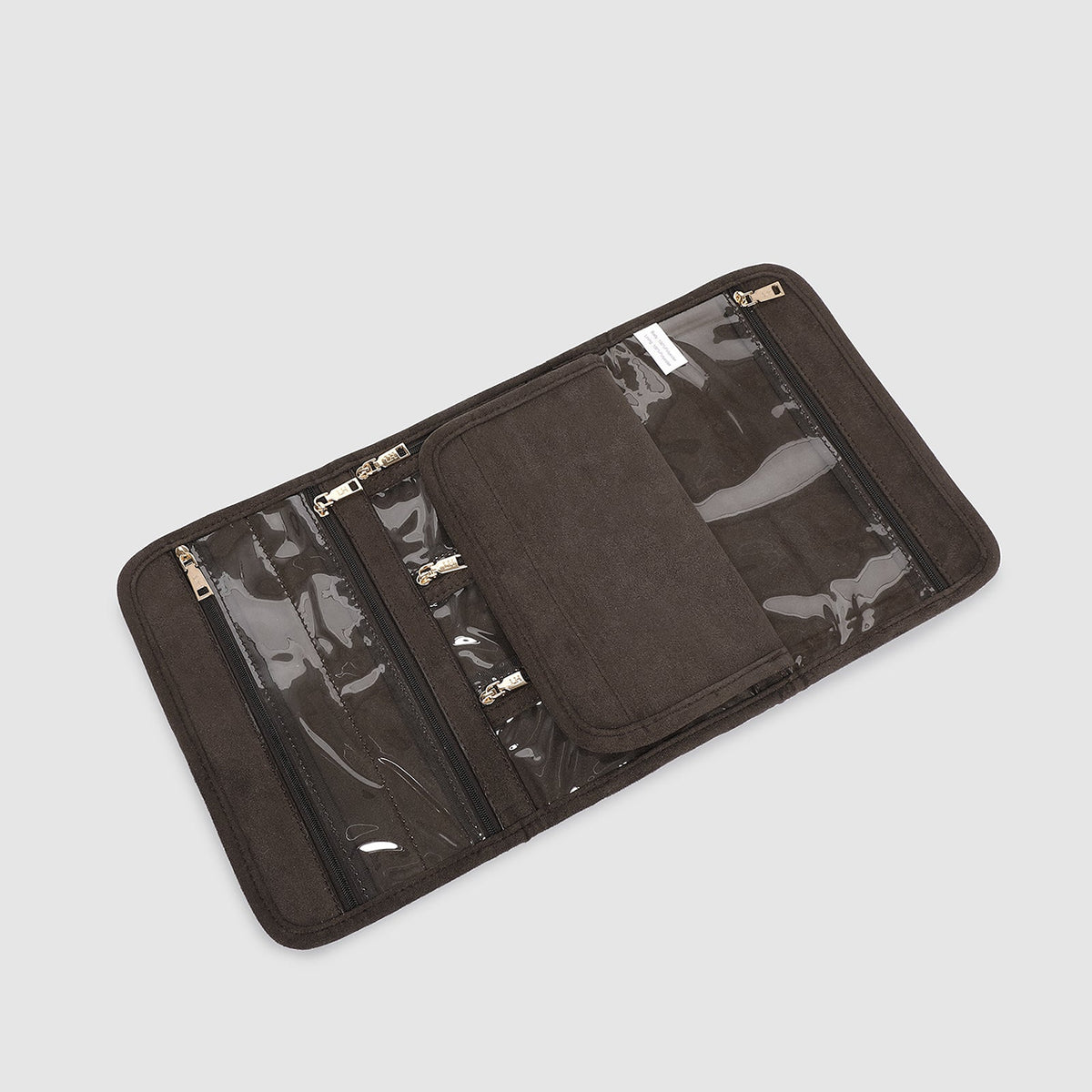 Carla Suedette Jewellery Sleeve Chocolate