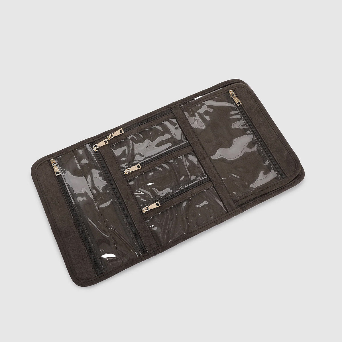 Carla Suedette Jewellery Sleeve Chocolate