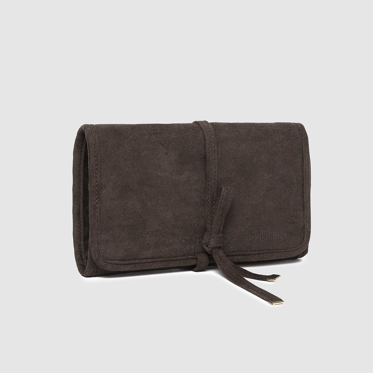 Carla Suedette Jewellery Sleeve Chocolate
