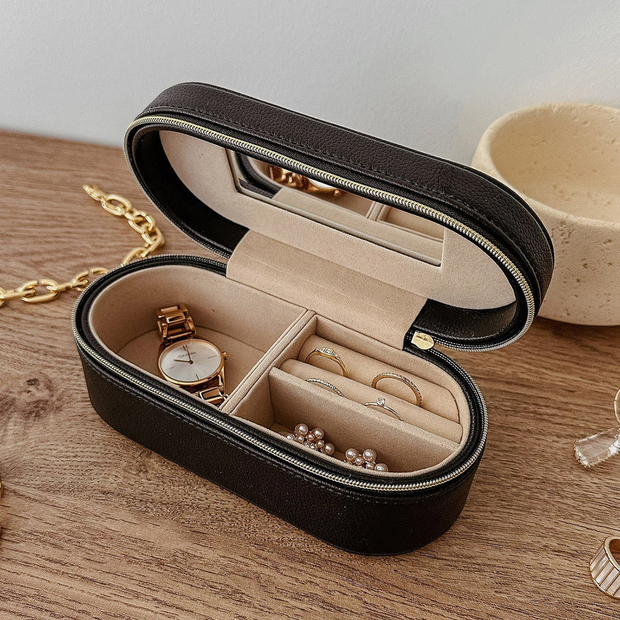 Charlee Jewellery Box Black