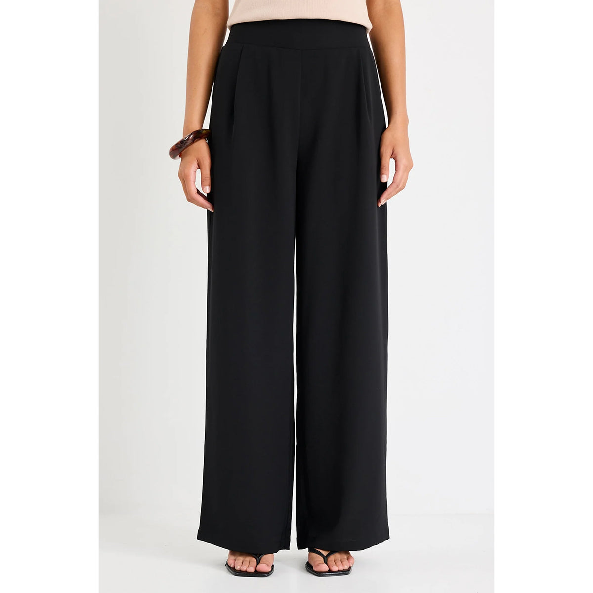 Guardian Black Linen Viscose Pant