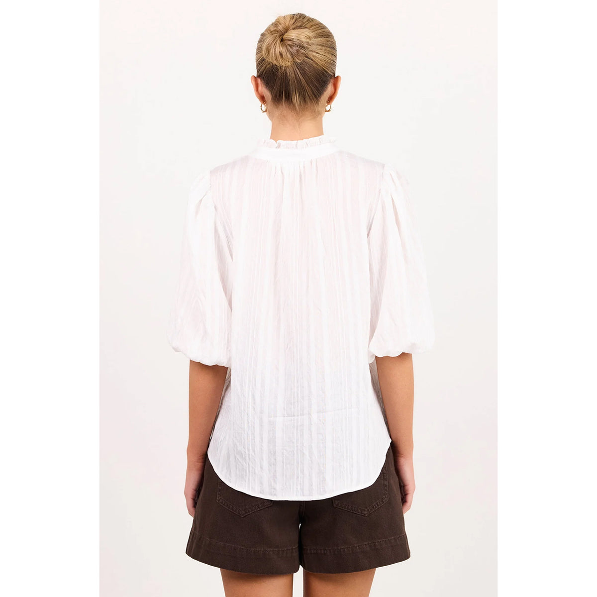 Continuance Ivory Self Stripe Top