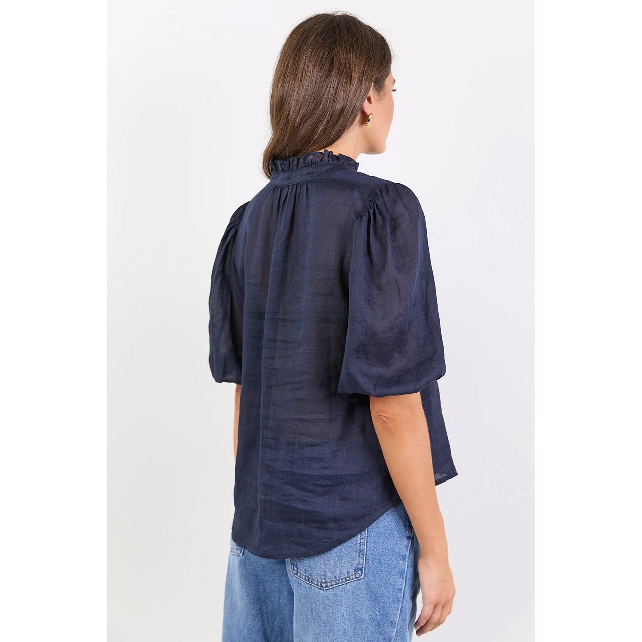Continuance Navy High NeckTop