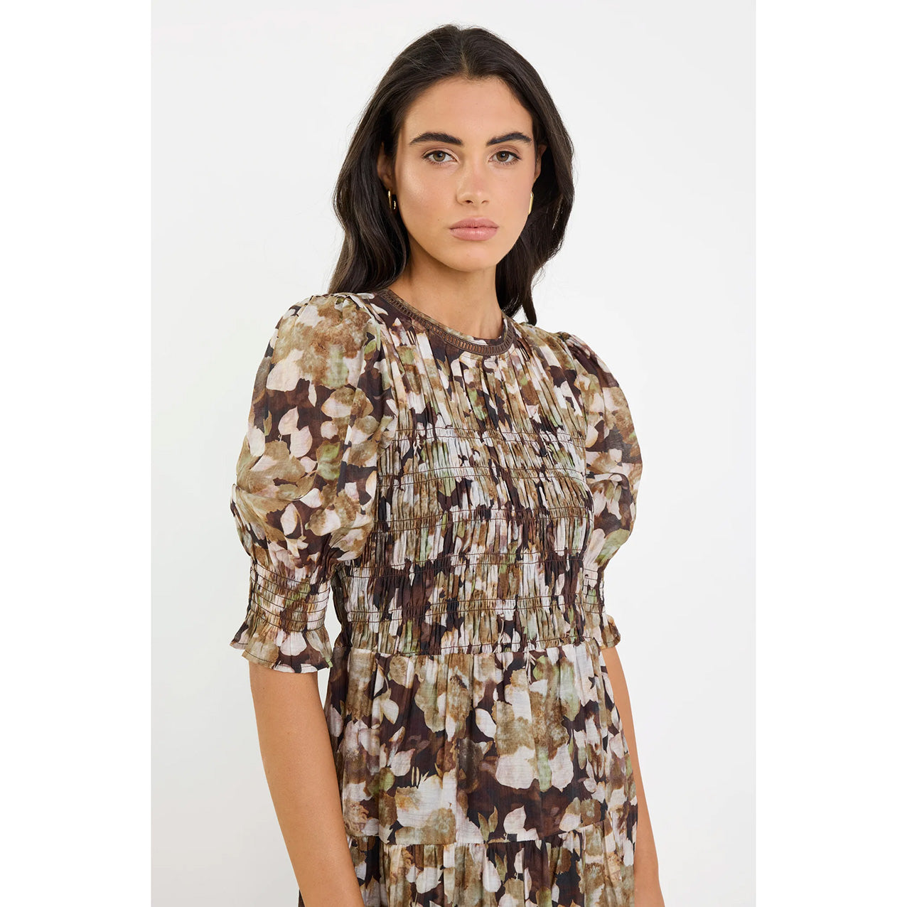 Curation Floral Georgette Tiered Maxi