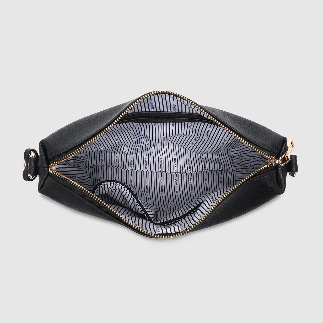Daisy Stripe Crossbody Bag Black
