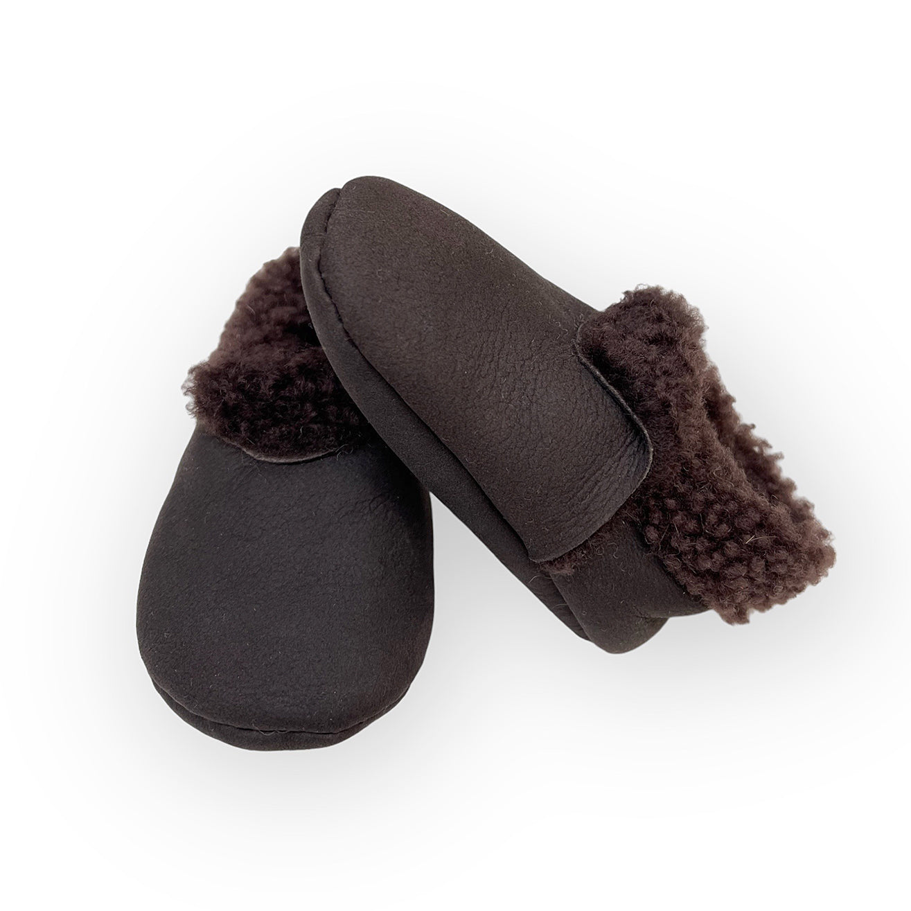 Lambskin Booties Dark Brown Nubuck