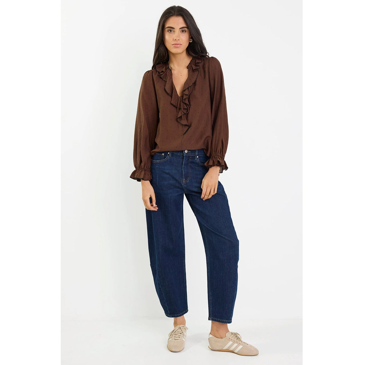 Decorate Chocolate Polka Dot Shirt