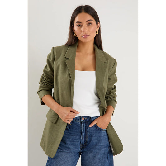 Dock Soft Khaki Ramie Blazer