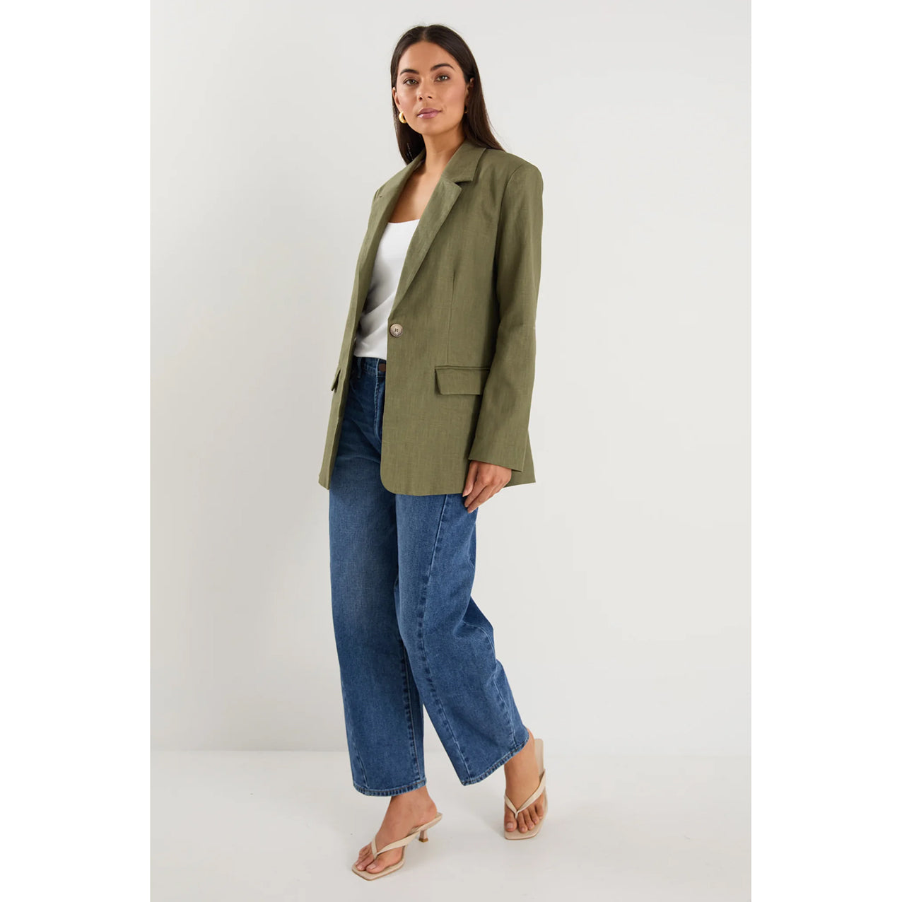 Dock Soft Khaki Ramie Blazer