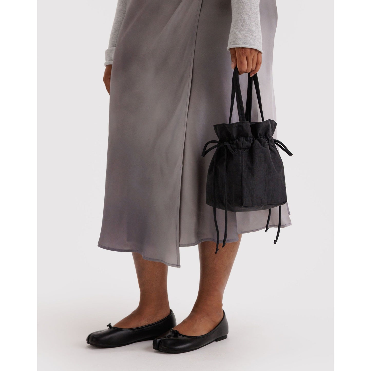 Baggu Nylon Drawstring Bag Black
