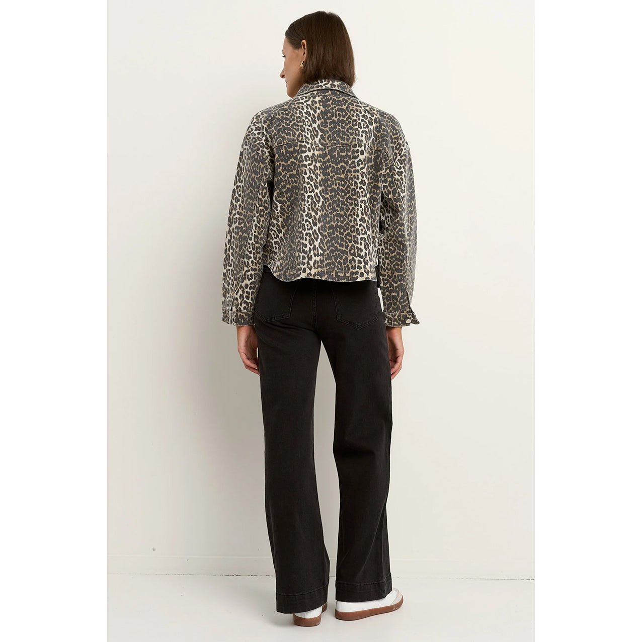 Echo Leopard Print Denim Jacket