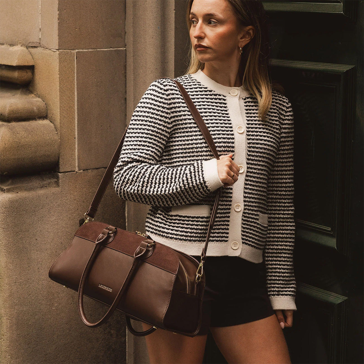 Eleanor Shoulder Bag Chocolate