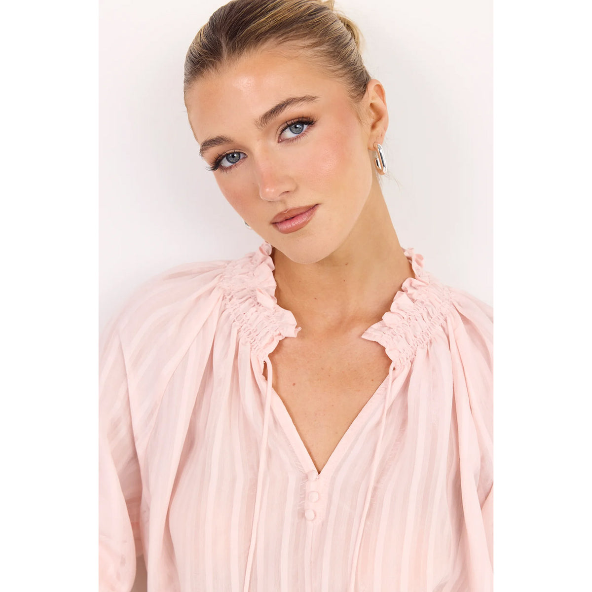 Expedition Blush Self Stripe Top