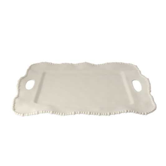 Melamine Pearl Sand Handle Tray 50cm