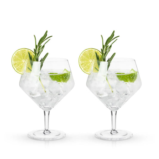 viski crystal Gin & Tonic glasses