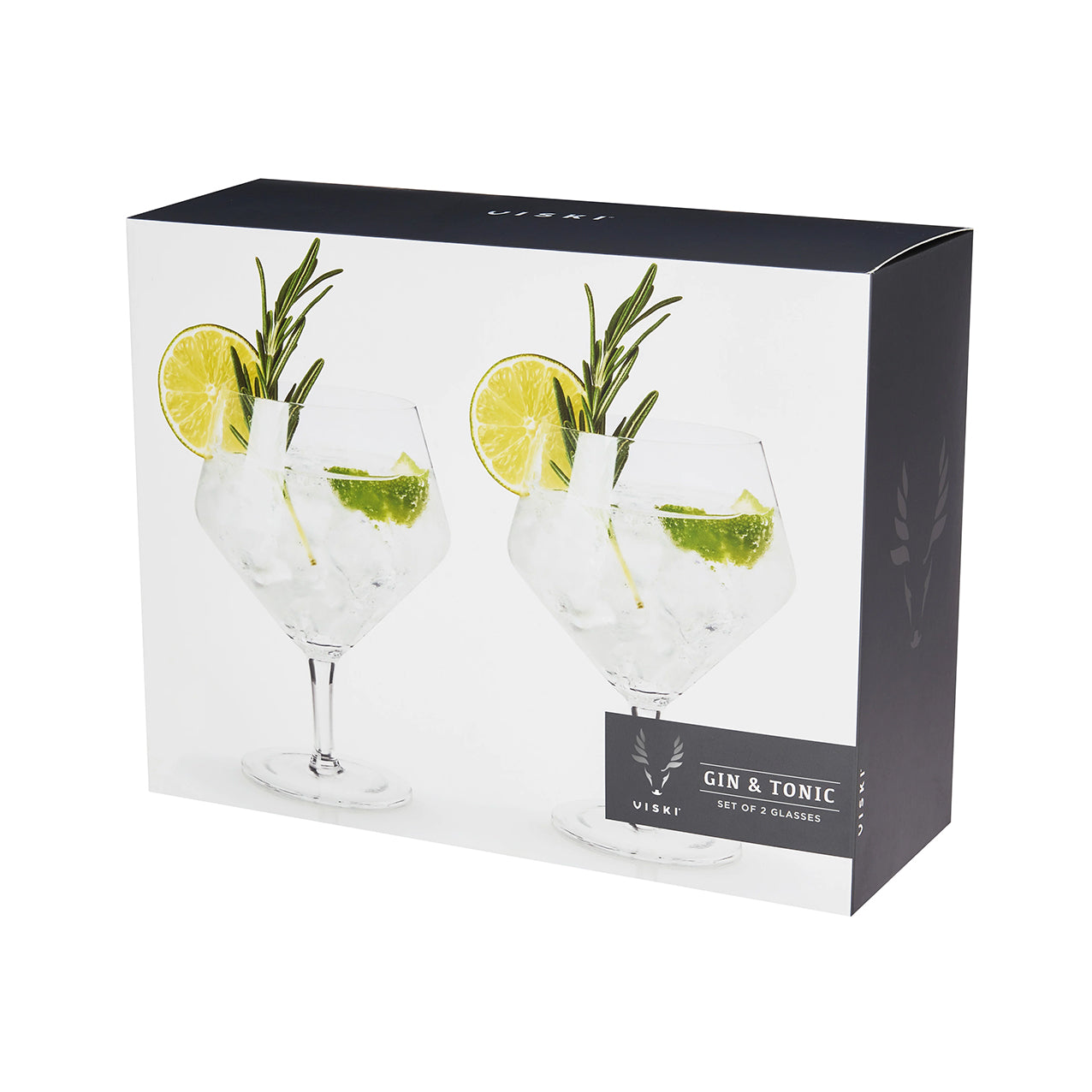 Crystal Gin & Tonic Glasses Set 2