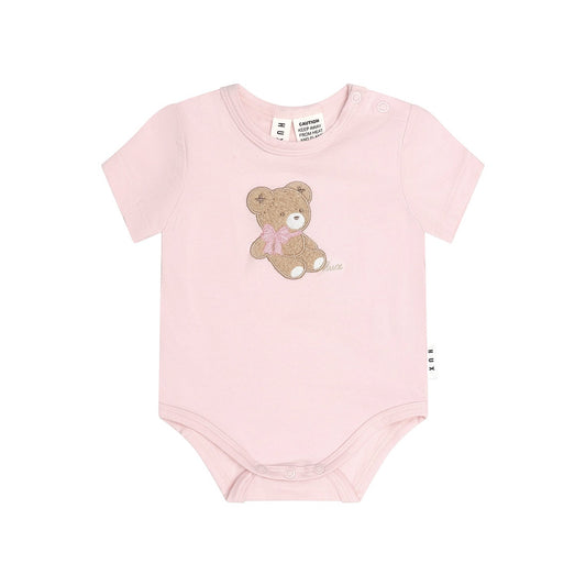 Bow Huxette S/Slv Bodysuit Pink