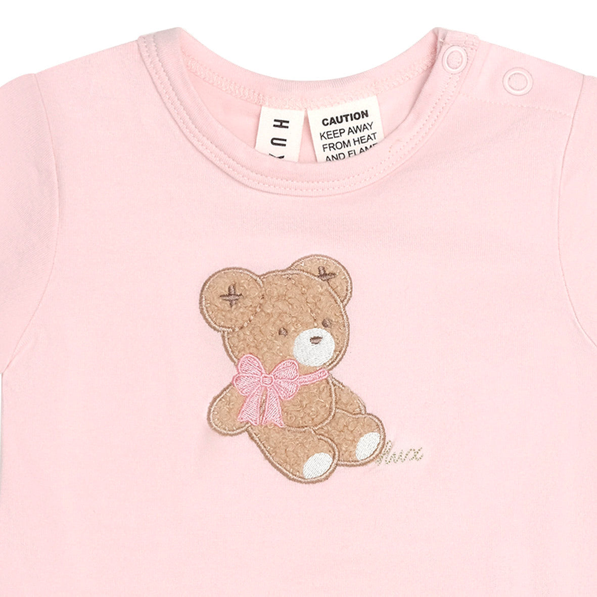 Bow Huxette S/Slv Bodysuit Pink