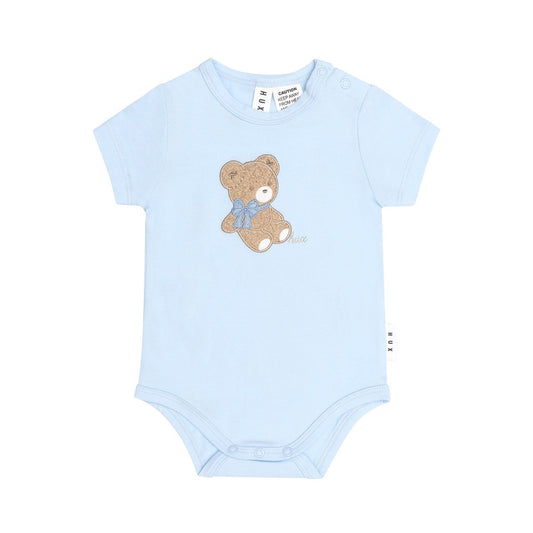 Bow Hux S/Slv Bodysuit Blue