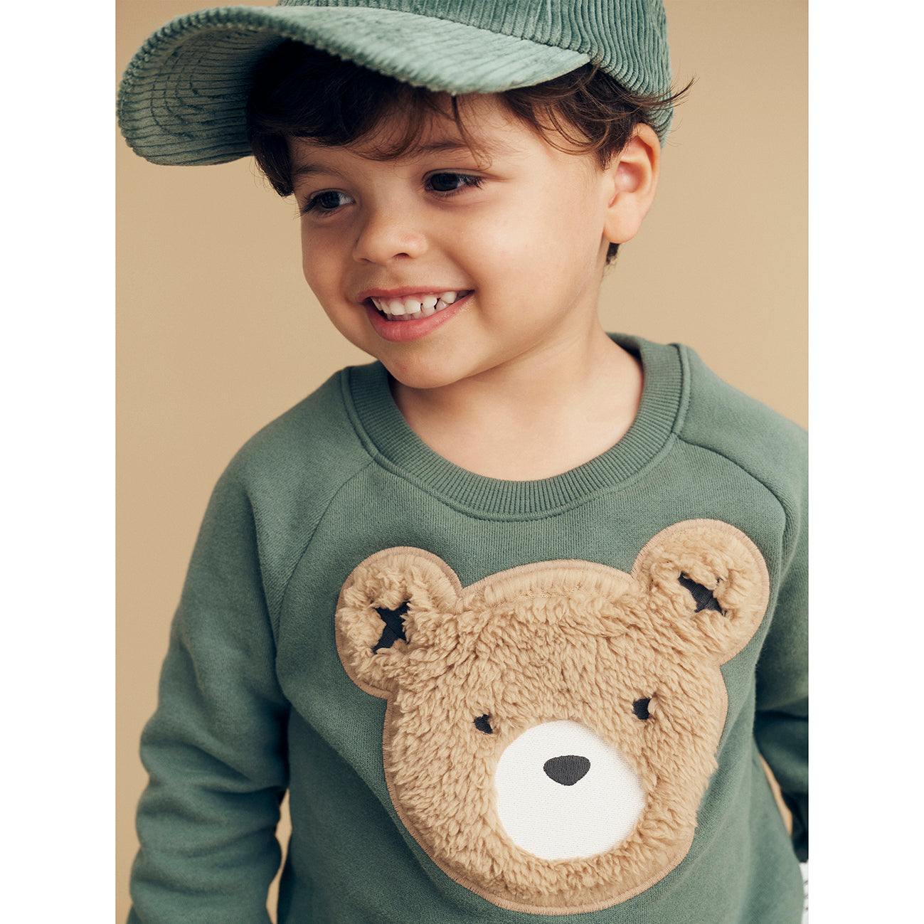 Furry Huxbear Sweatshirt Light Spruce