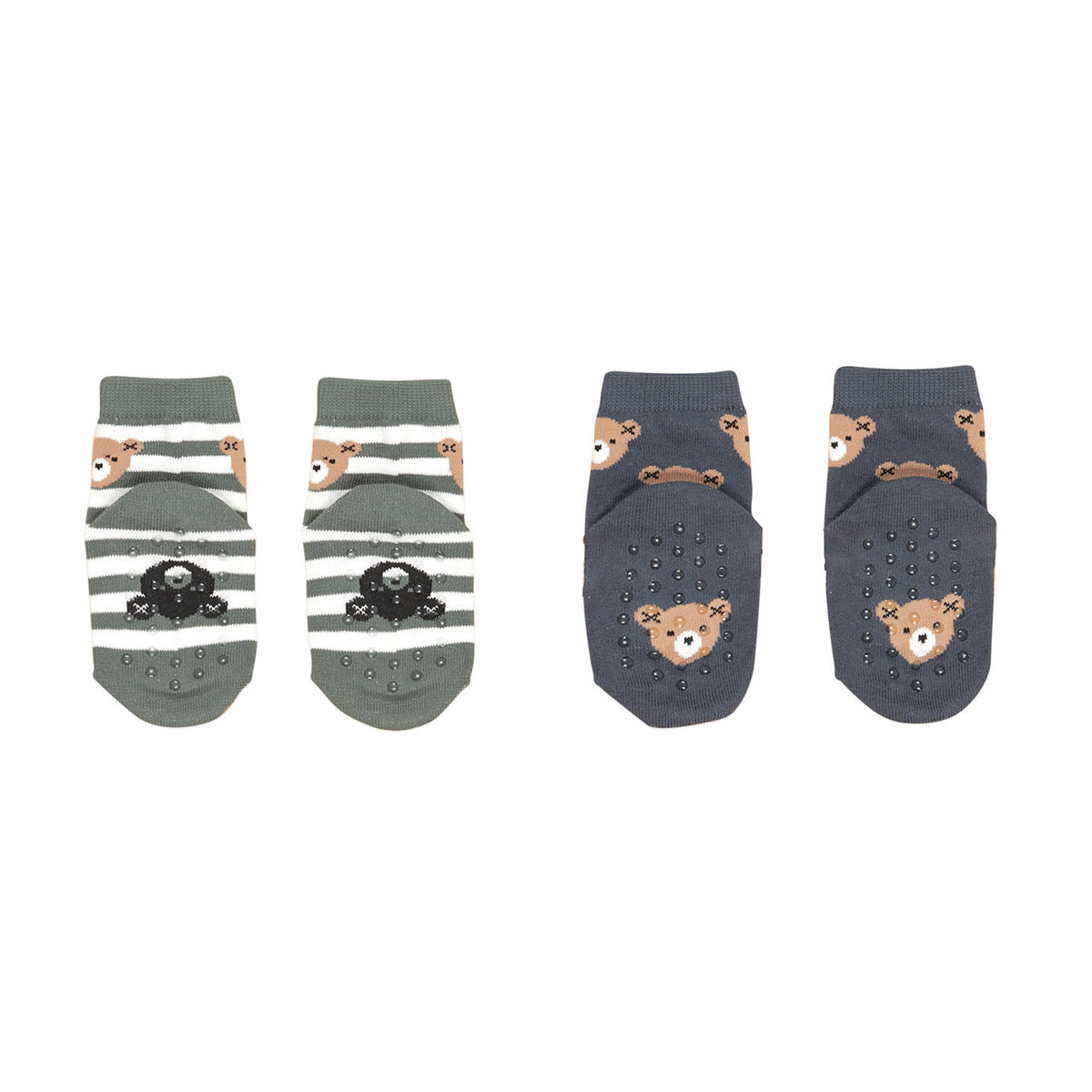 Hux Bear 2PK Socks Light Spruce/Night