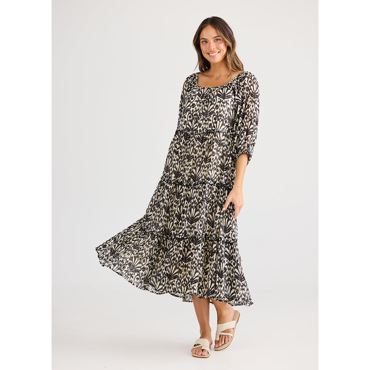 Grenadine Dress Spring Fan