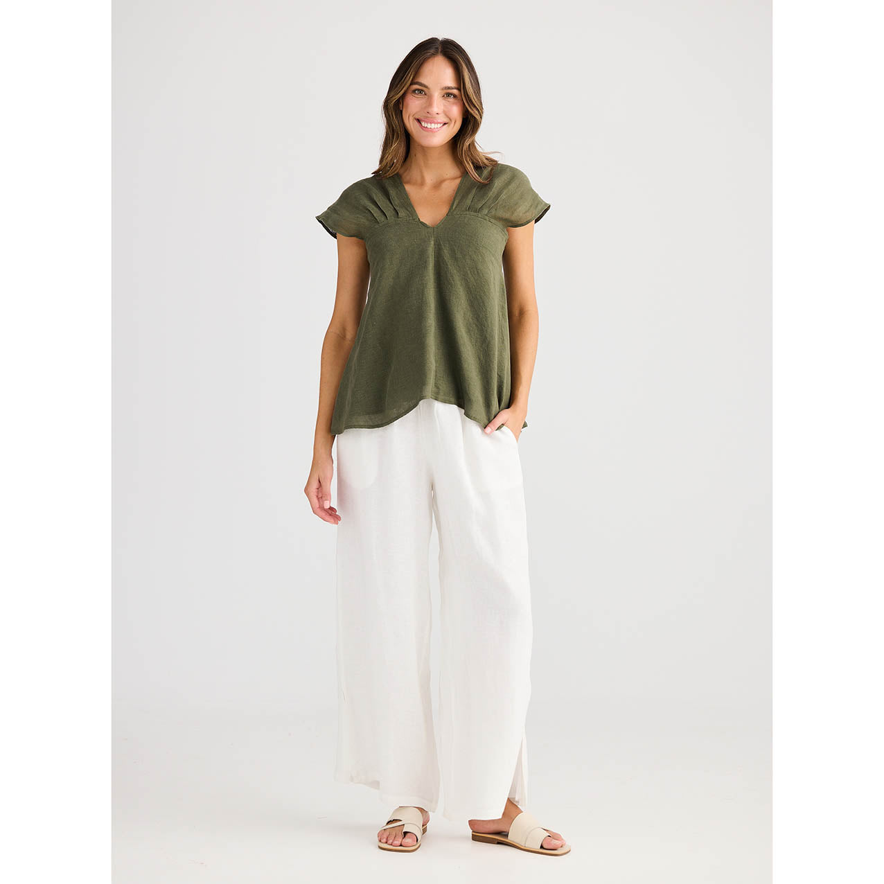 Sail Away Top Olive