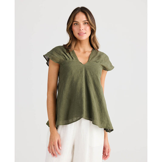 Sail Away Top Olive